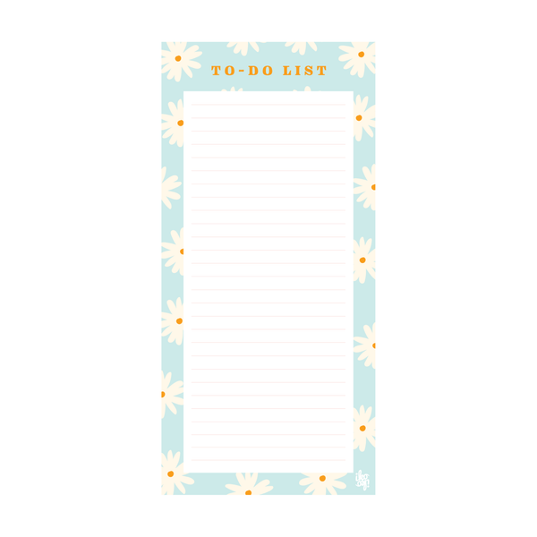 eminentd To Do List Daisies Blue