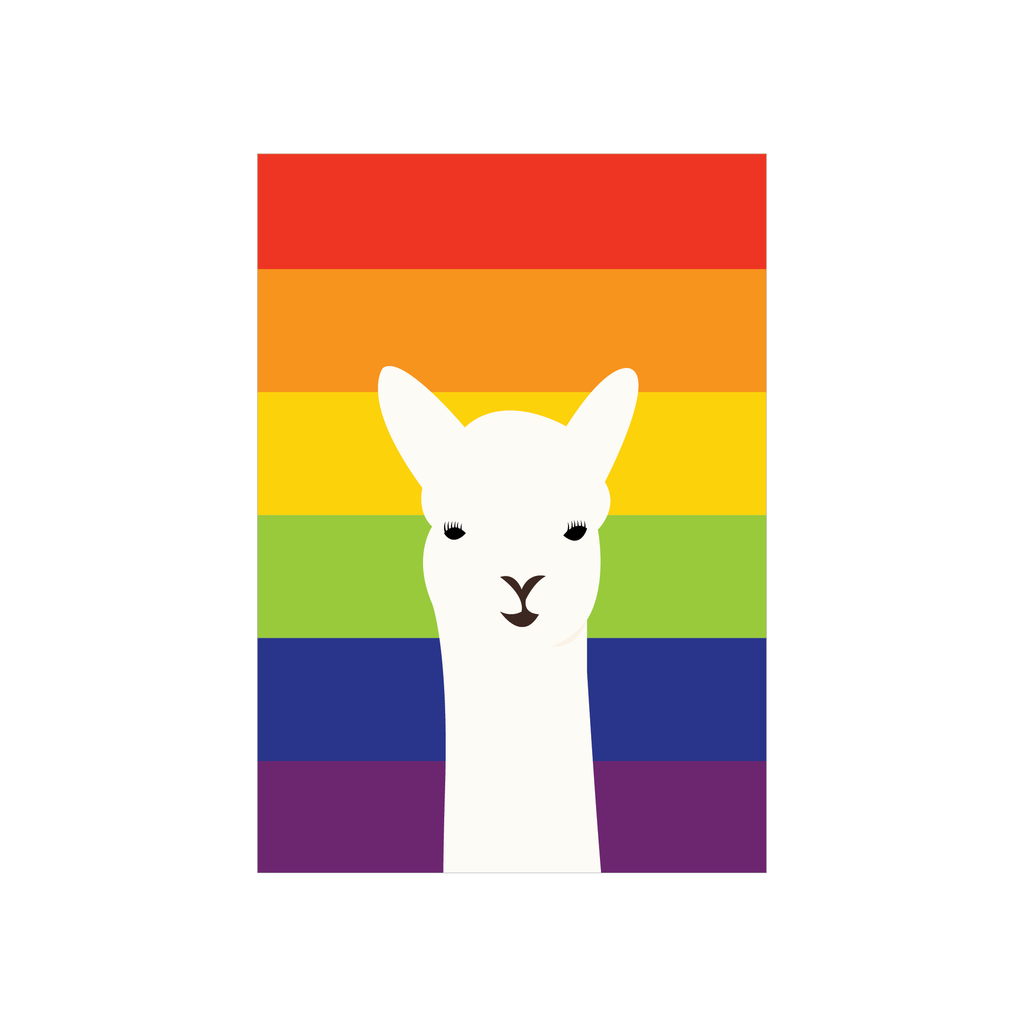 Alice Berry X eminentd Card Rainbow Llama