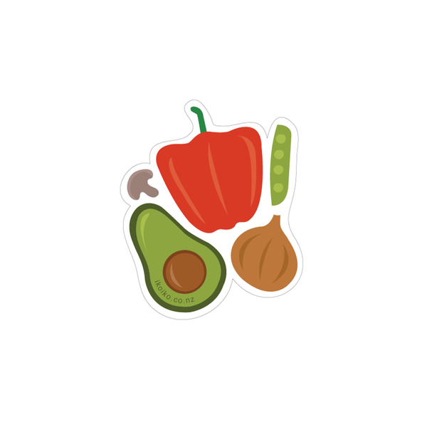 eminentd Fun Size Sticker Capsicum and Avocado