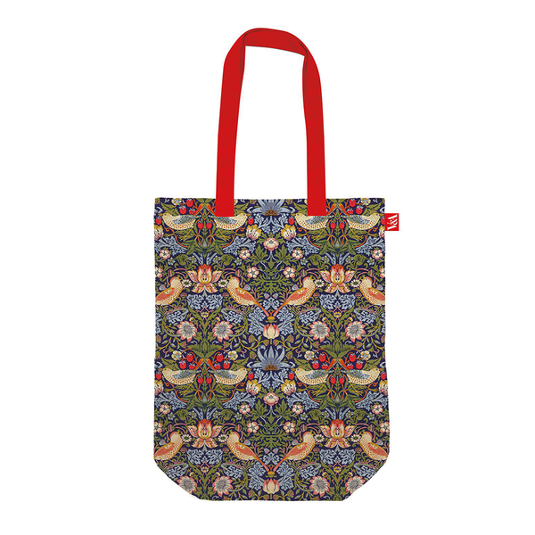 V&A Organic Cotton Canvas Tote Bag Strawberry Thief