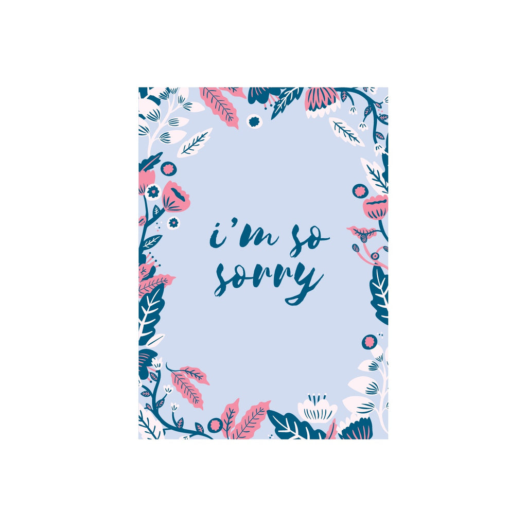 eminentd Floral Message Card Sorry