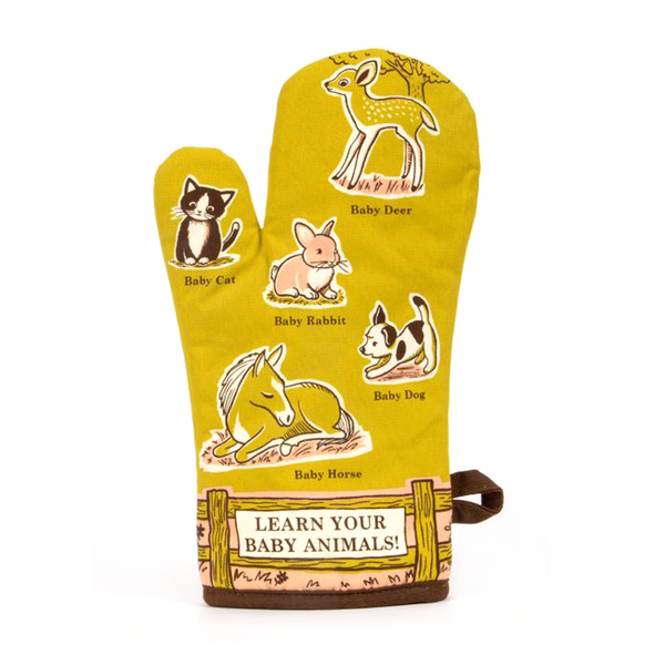 Blue Q Oven Mitt Baby Animals