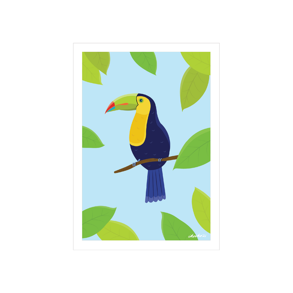 eminentd A4 Art Print Tropical Toucan