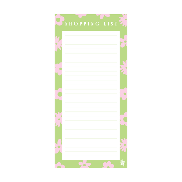 eminentd Shopping List Flower Power Lime Pink