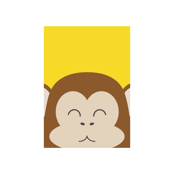 eminentd Kid's Animal Card Monkey