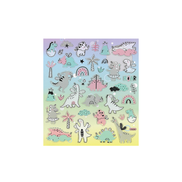 Pretty Pastel Dinosaur Stickers