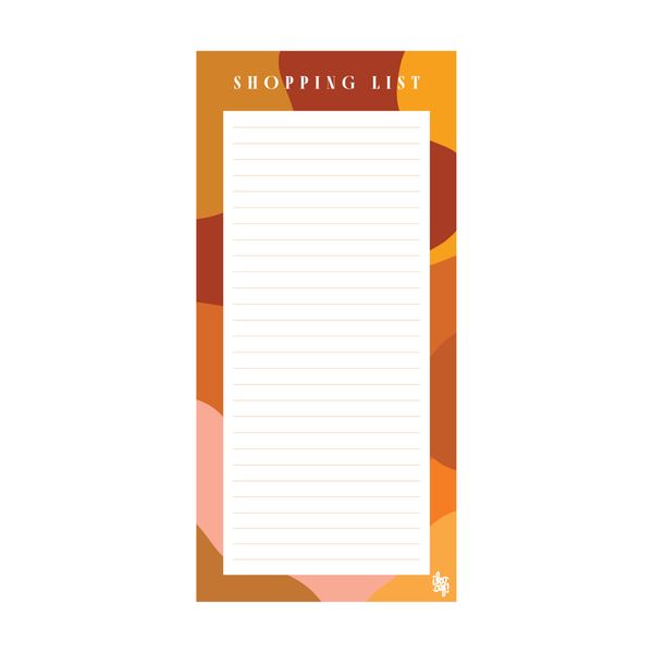 eminentd Shopping List Abstract Wave Red Pink Orange