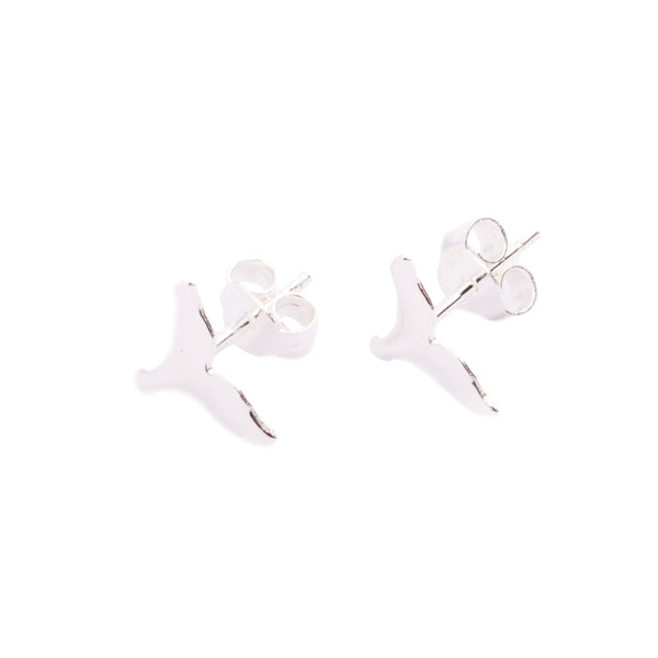 eminentd Studs Whale Tail Silver