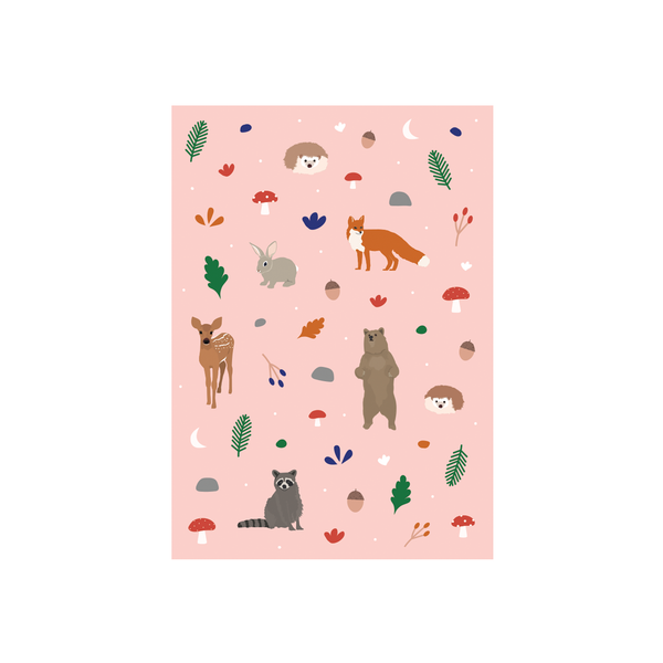 eminentd Animal Pattern Card Woodland