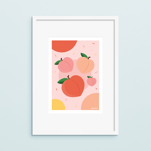 eminentd A4 Art Print Party Peach