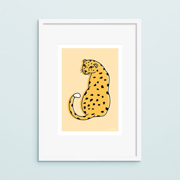 eminentd A4 Art Print Talula Leopard