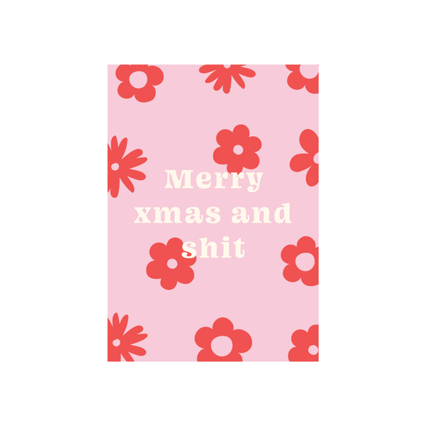 eminentd Christmas Card Xmas and Sh*t Pink