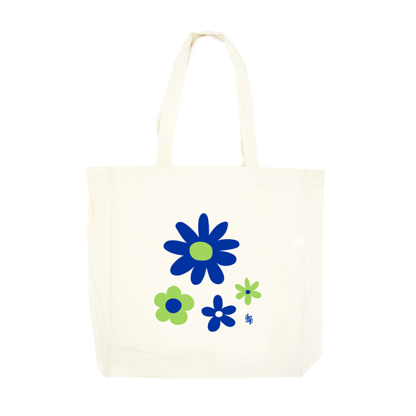 eminentd Simple Tote Solstice Daisies Blue