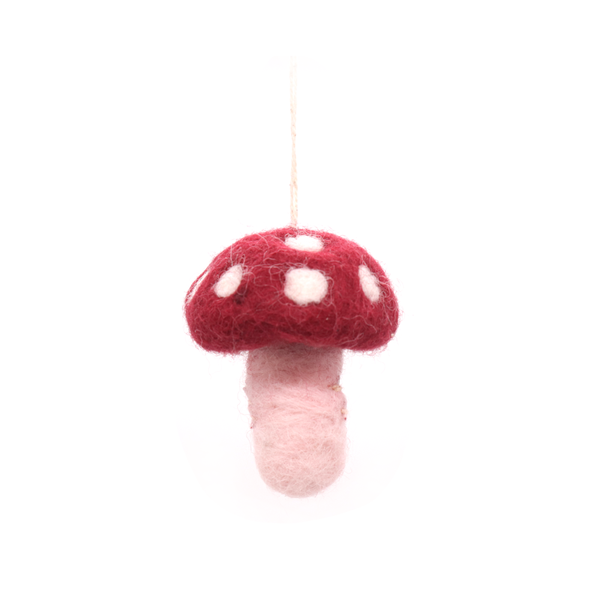 En Grey & Sif Fair Trade Felt Christmas Decoration Toadstool