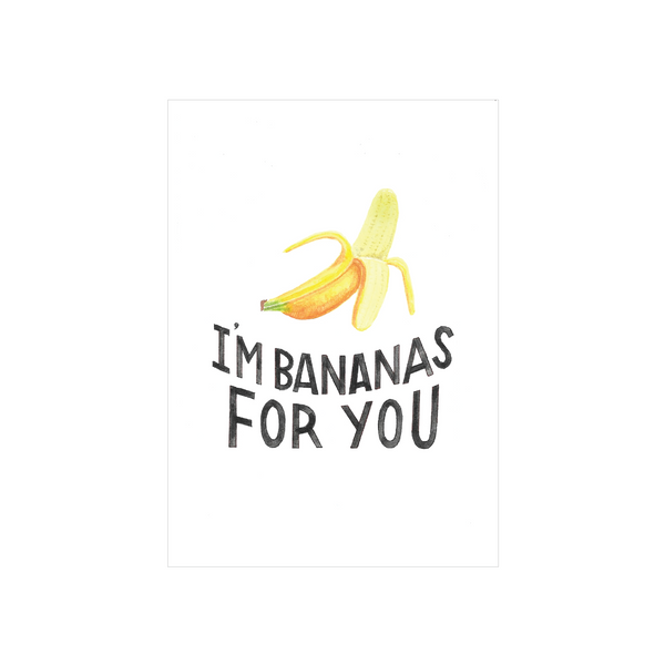 Steer Illustrations x eminentd Card Im Bananas for You