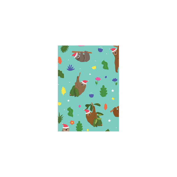 eminentd Mini Christmas Card Animal Pattern Sloths