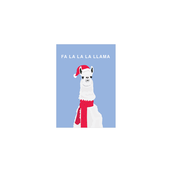 eminentd Mini Christmas Card Fa La Llama