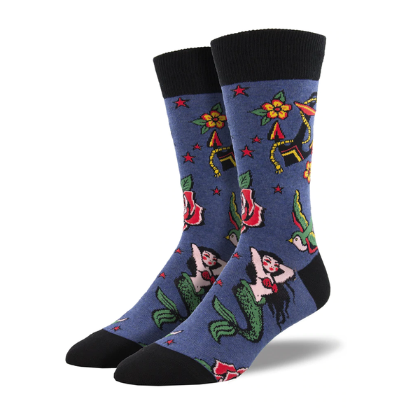 Socksmith Socks Men's Traditional Tats Navy