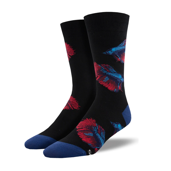 Socksmith Socks Men's Alpha Betta Fisha Black