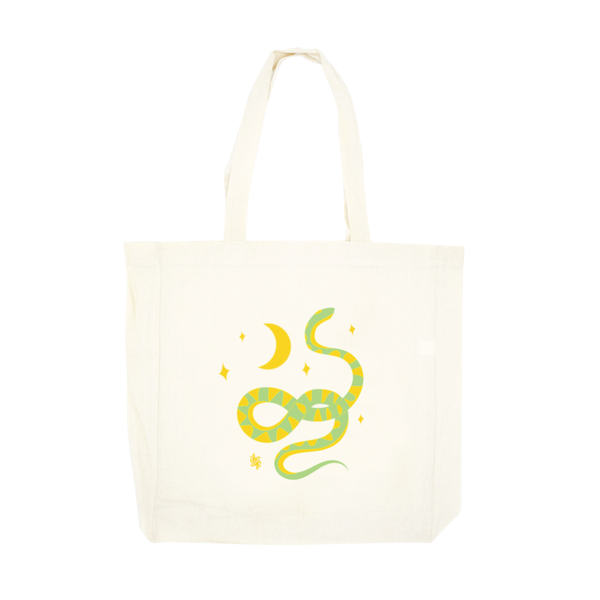 eminentd Simple Tote Solstice Snake Lime