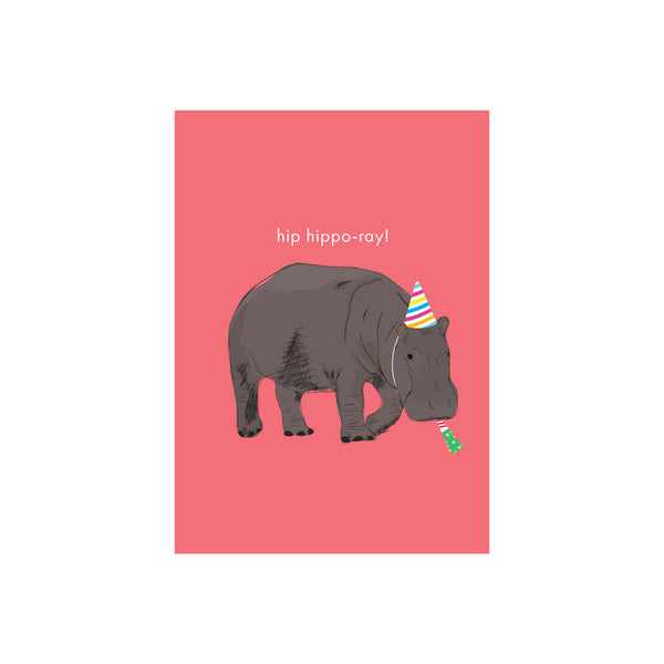 eminentd Animal Pun Card Hippo