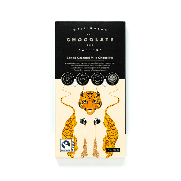 Wellington Chocolate Factory Milk Salted Caramel 85g