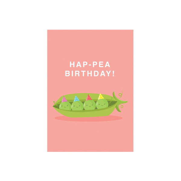 eminentd Cutie Food Pun Card Pea