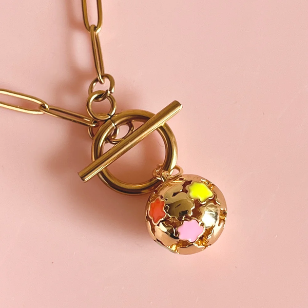 Penny Foggo Necklace Ball of Flowers Gold