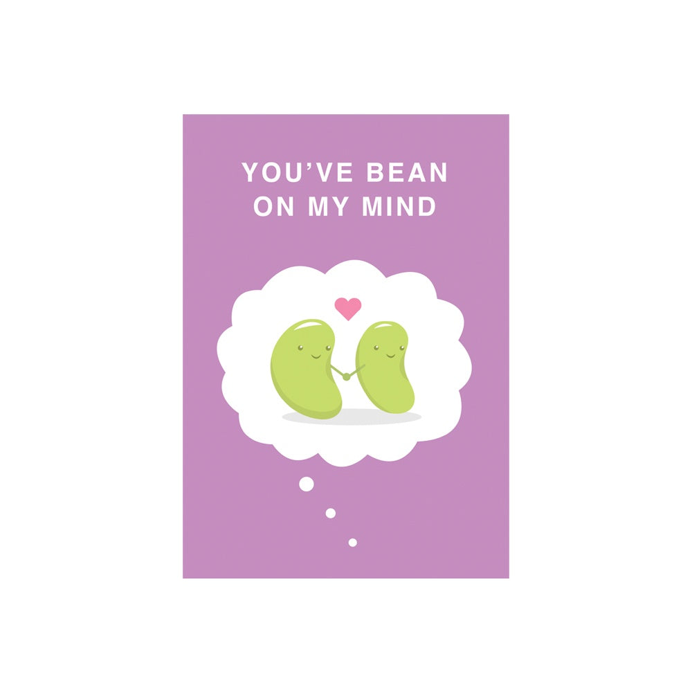 eminentd Cutie Food Pun Card Bean