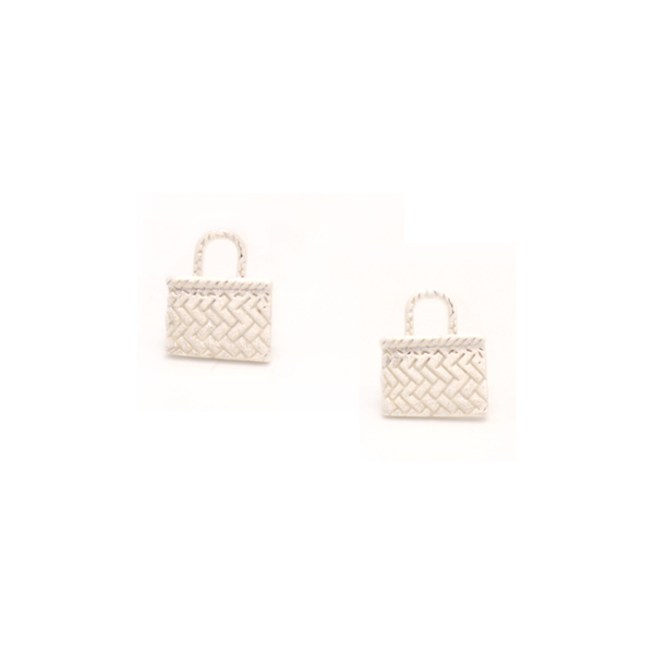 Little Taonga Studs Kete Silver