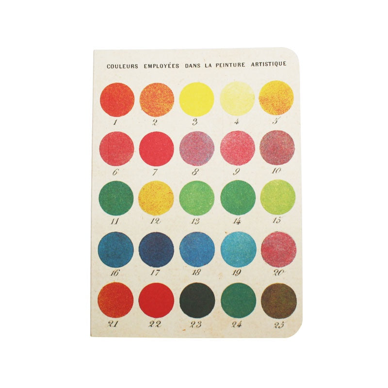 Cavallini Note Mini Notebook Colour Wheel Blank