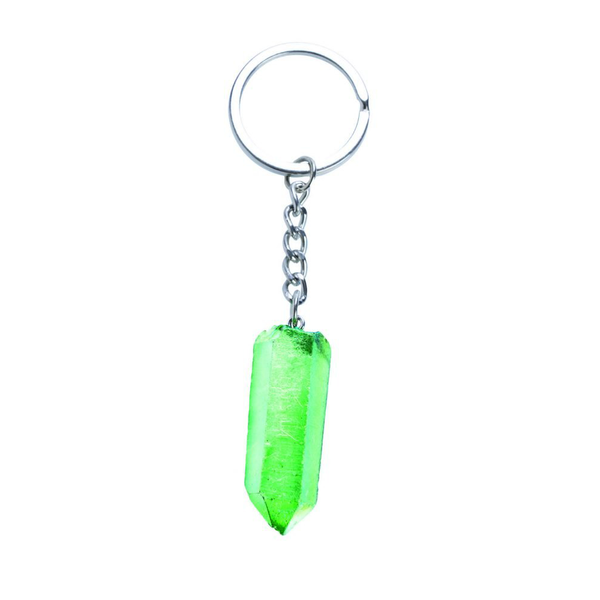 Coloured Quartz Point Keychain Assorted