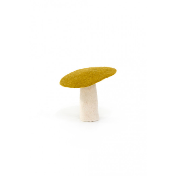 Muskhane 100% Felt Mushroom Flat Large Pistachio