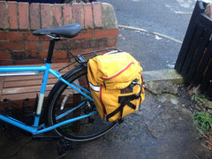 Regular pannier fitted to one side.