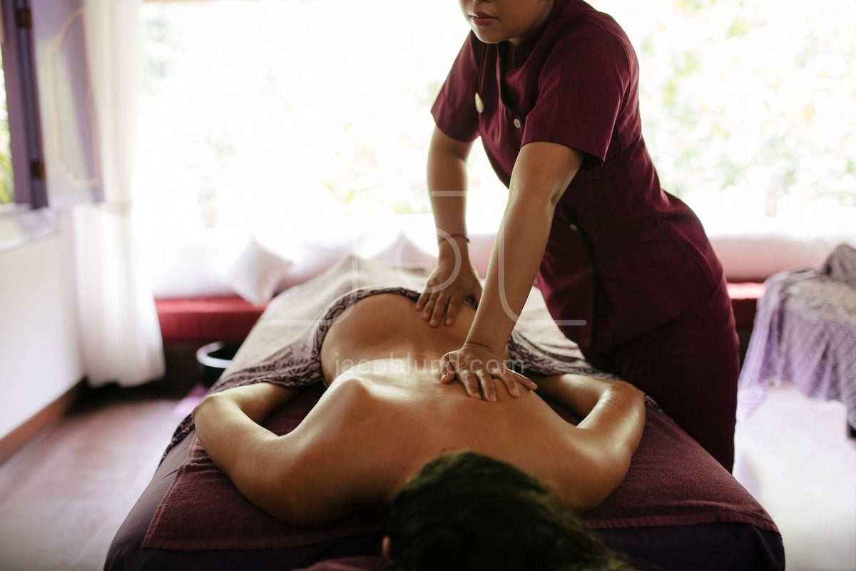 Asian professional massage licenced massage therapist