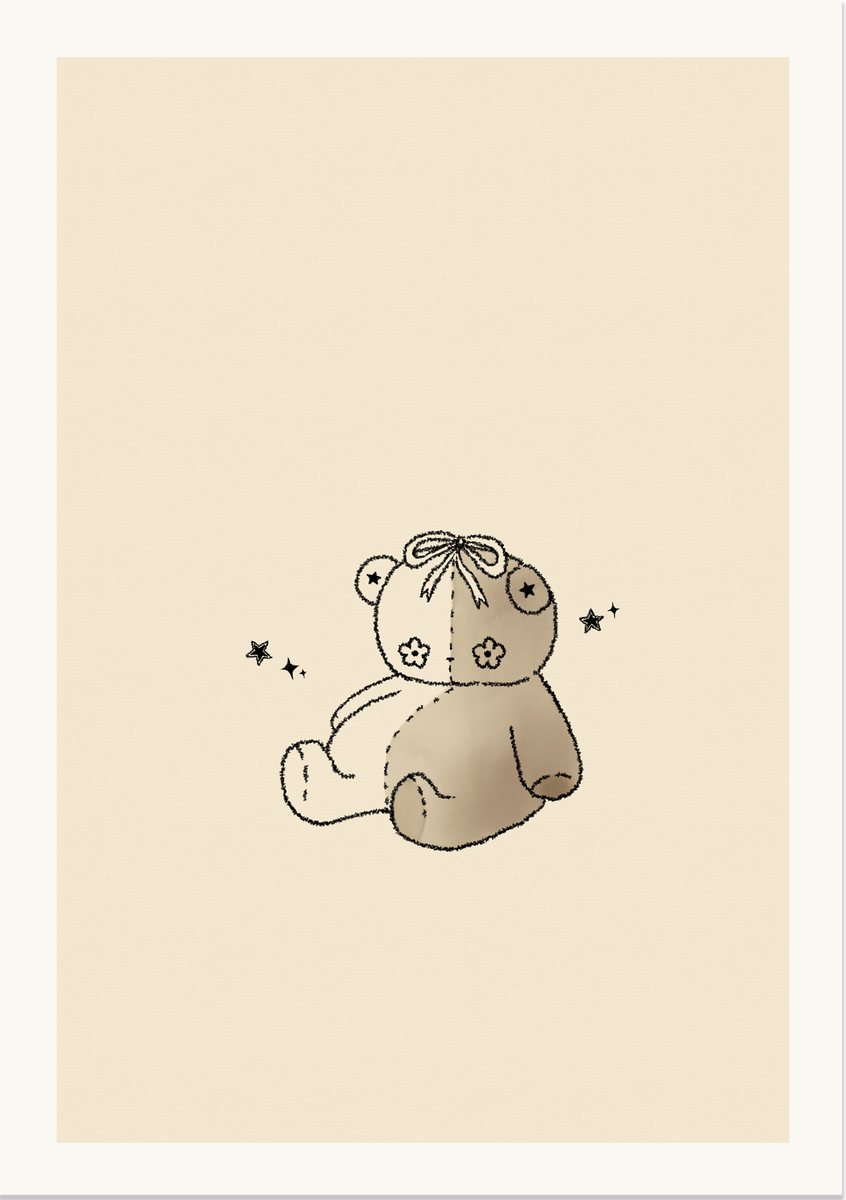"Flower Bear" Giclee Art Print – Kiru Made 着るまで
