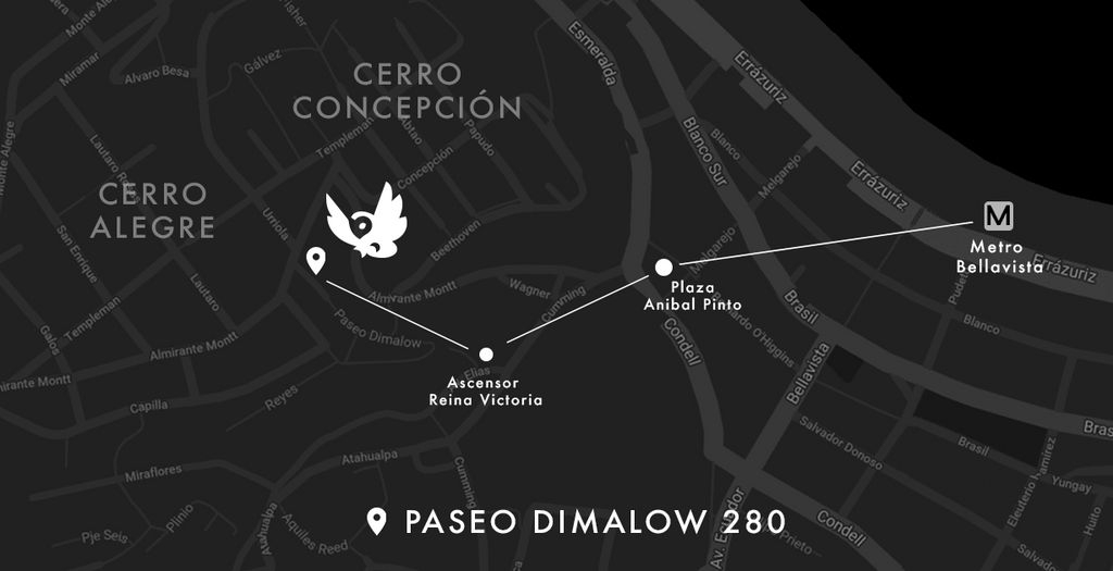 MAPA TIENDA BUHO VALPARAISO