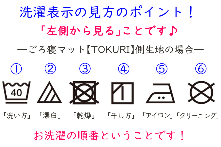 洗濯表示の見方のポイント