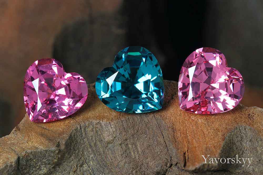 Pink Spinel Heart Shape