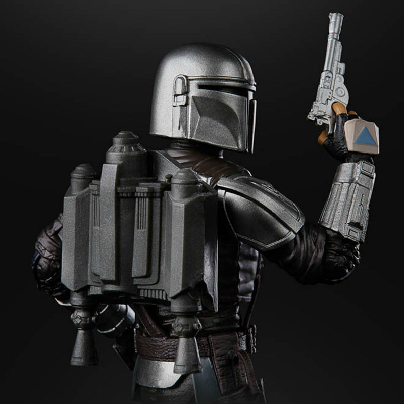 the mandalorian in beskar armor black series