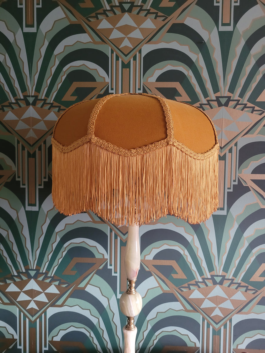 Old Gold hollywood Art Deco Lampshade
