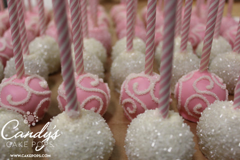 Pink Candy Buffet Cake Pops