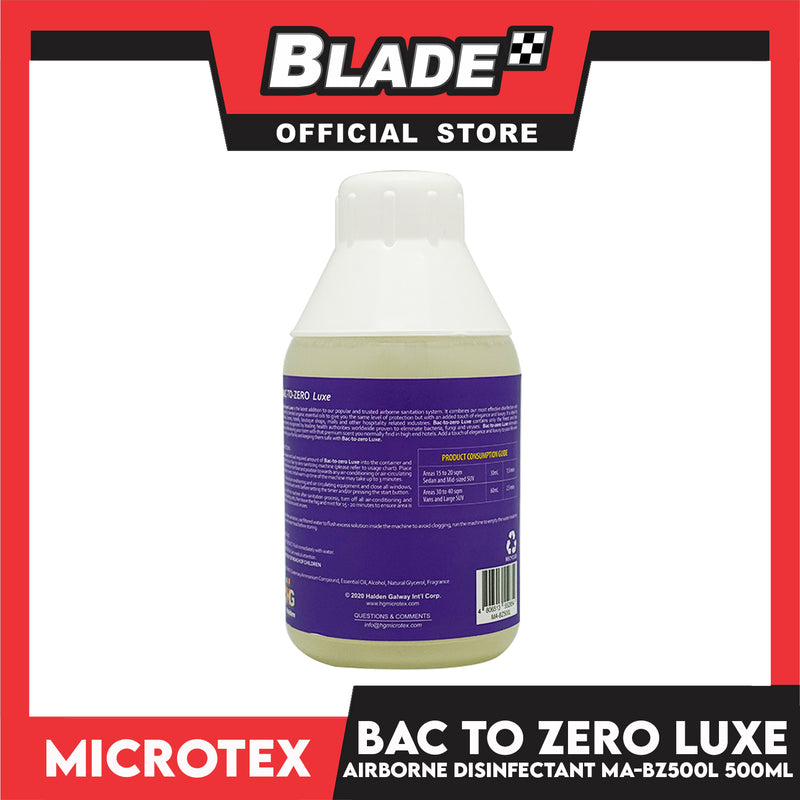 Microtex Bac-To-Zero Professional Airborne Disinfectant (Luxe) MA-BZ500 500mL