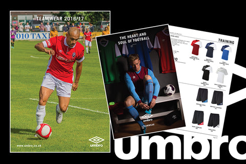 Umbro teamwear catalogue design
