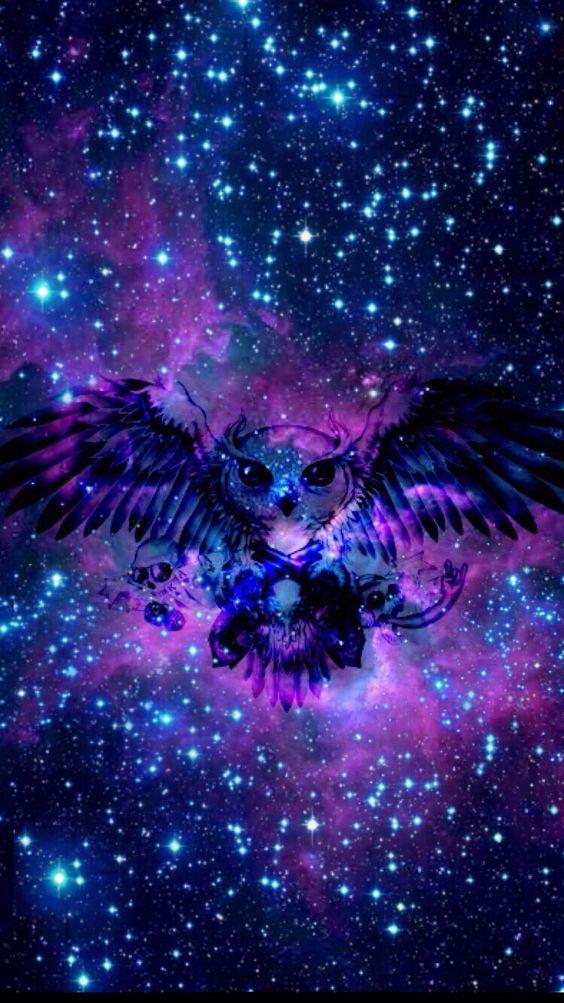 Abstract Owl & Galaxy Painting Kit – Paint by Diamonds