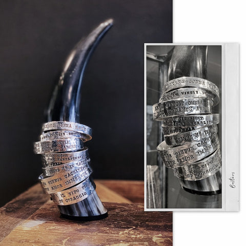 Silberarmreif mit eigener Gravur | Armreif aus Silber | Herrenschmuck | CAPULET Schmuck Werkstatt München