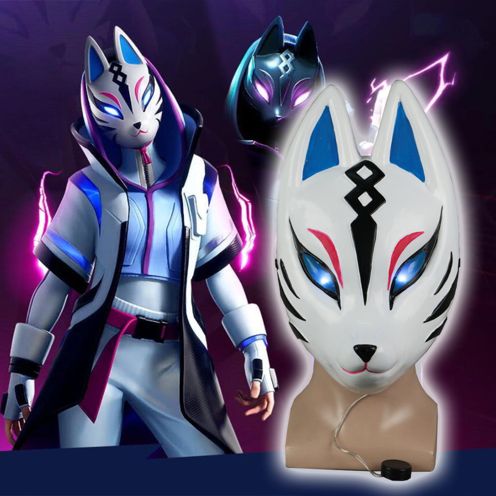 Fortnite Fox Kitsune Animal Mask Adult Unisex Masquerade Helmet Hallow –  BFJ Cosmart