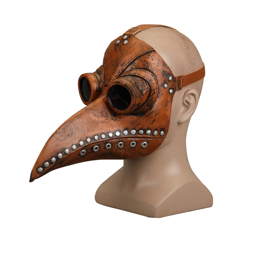 Steampunk Plague Doctor Mask Latex Bird Beak Docto