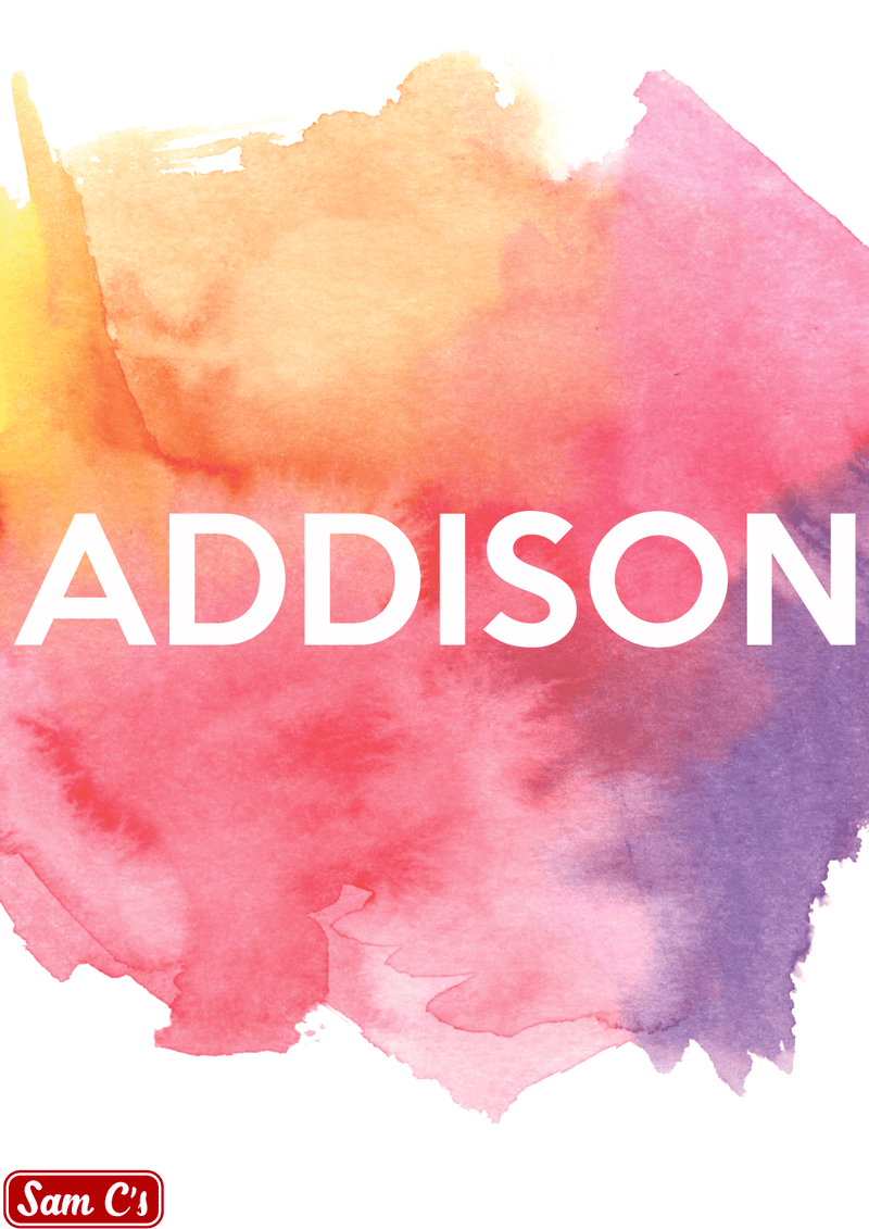 Addison Name Meaning And Origin | Sam C's - samcs