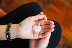 The heart mind connection with rose quartz